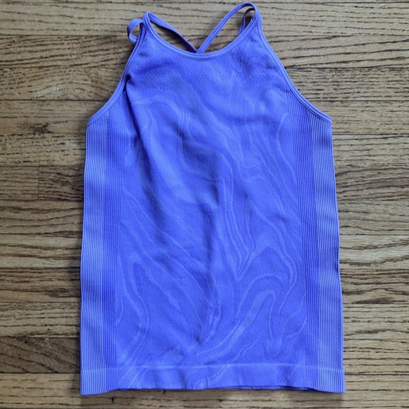 All in Motion Seamless Violet tank and short set, size S(6/7) - Picture 2 of 6